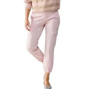 SANCTUARY Pants Size 34 NEW Rebel Standard Rise Crop Pant Jogger Blush Pink
